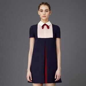 Parisian Valentino bow neck mini dress Size Medium